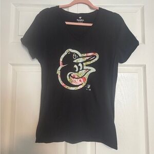 Baltimore Orioles Women's L Lovely V-Neck T-Shirt